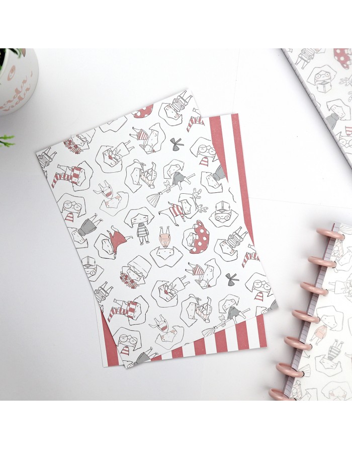 Set of 2 printed sheet 'Maravillas' Set of 2 printed sheet 'Maravillas'