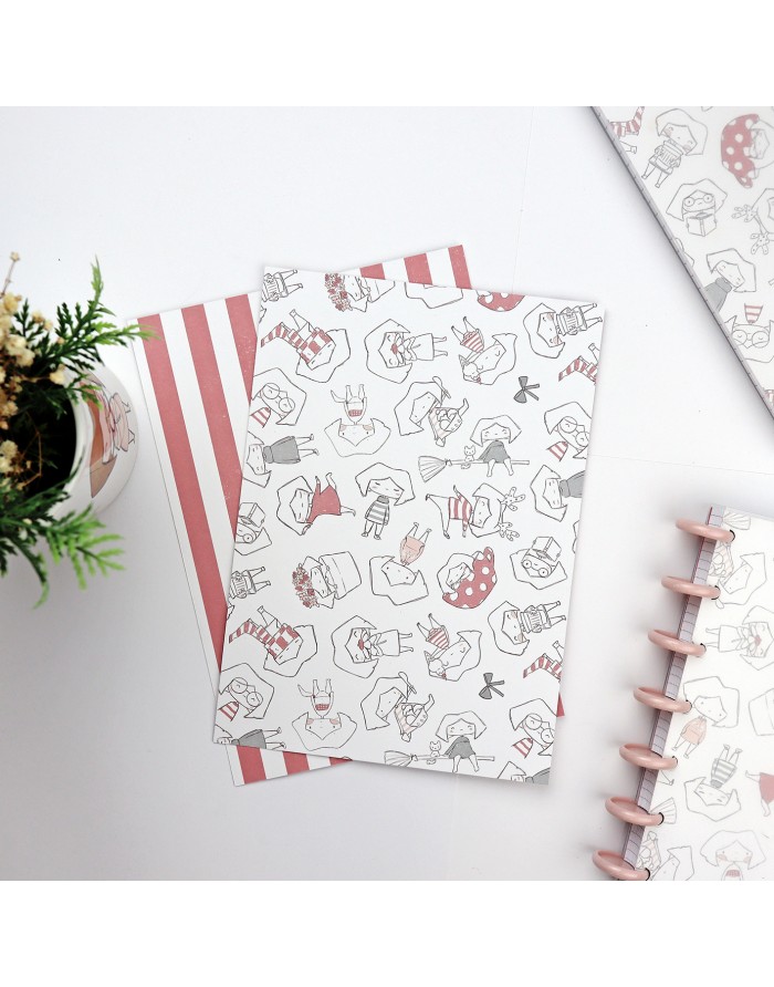 Set of 2 printed sheet 'Maravillas' Set of 2 printed sheet 'Maravillas'