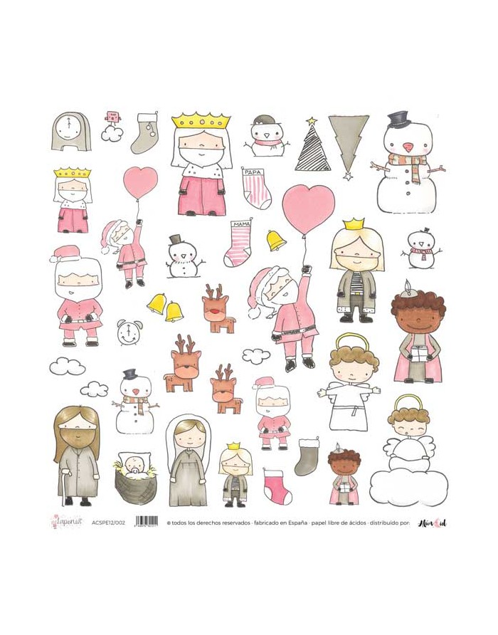 Laponia sticker sheet 12x12" | Alúa...