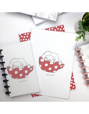Set of 2 printed sheet 'Después de café'
