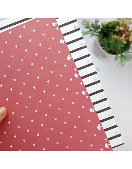 Set of 2 DIE-CUT printed sheet 'El amor'