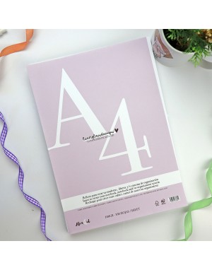 Die-cut A4 notebook filler for disc binding