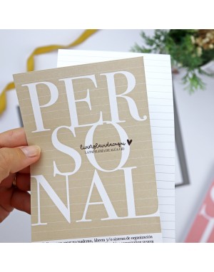 Die-cut Personal notebook filler for disc binding 2