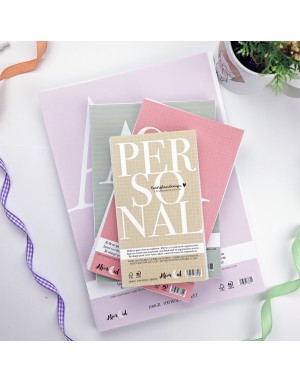 Die-cut Personal notebook filler for disc binding