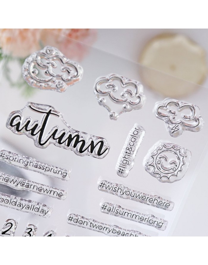 This Season ENGLISH clear stamps set...