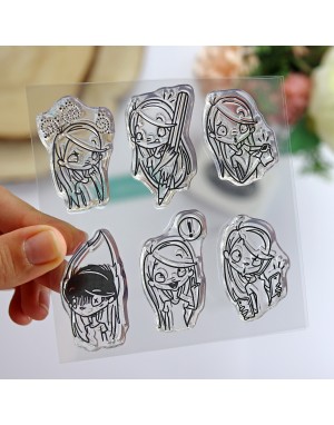 Estresada clear stamps set | La Vida en Scrap