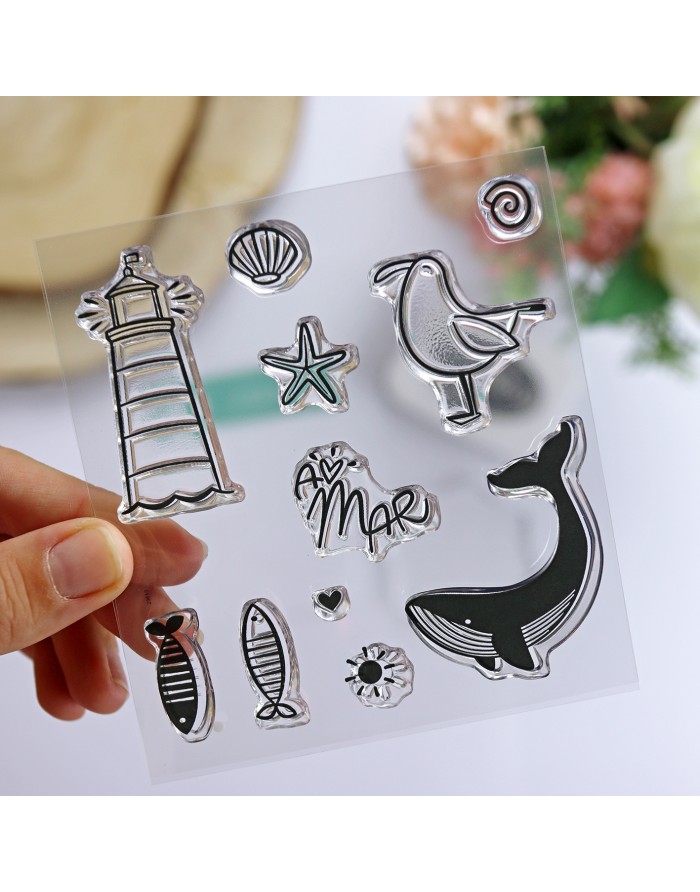 A mar clear stamps set | La Vida en...