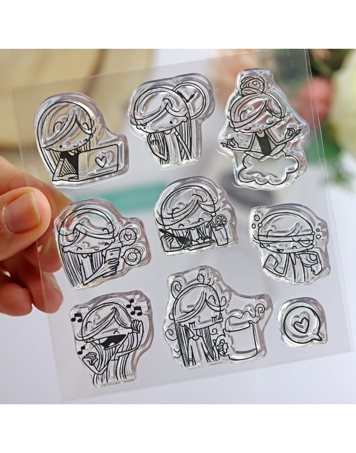 Atareada clear stamps set | La Vida...