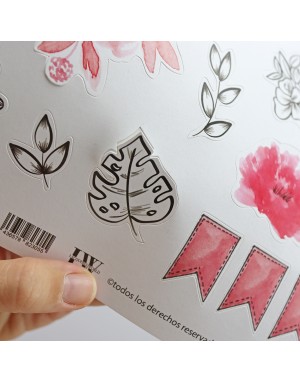 Rouge sticker sheet 12x12" | LaqueredWorld 2