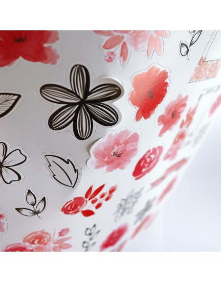 Stickers 12x12" Rouge