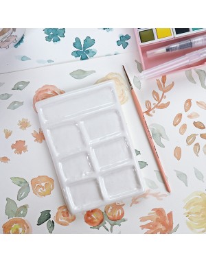 A6 ceramic palette 7 holes | Alúa Cid