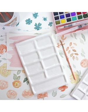 A5 ceramic palette 9 holes | Alúa Cid