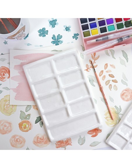 A5 ceramic palette 9 holes | Alúa Cid