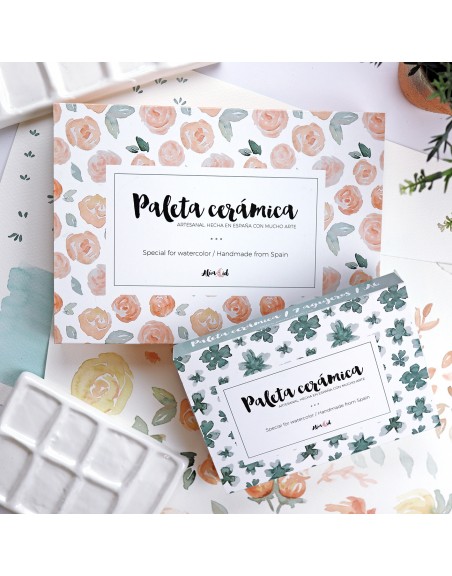 A5 ceramic palette 9 holes | Alúa Cid