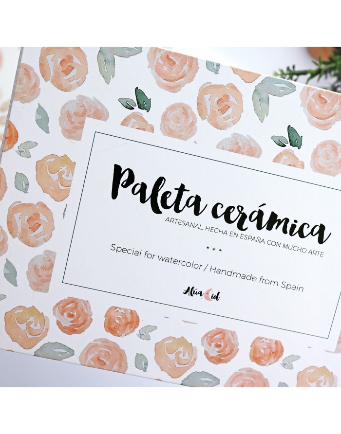 A5 ceramic palette 9 holes | Alúa Cid