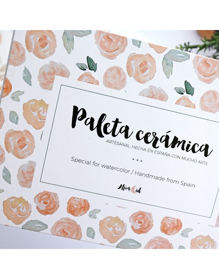 A5 ceramic palette 9 holes | Alúa Cid