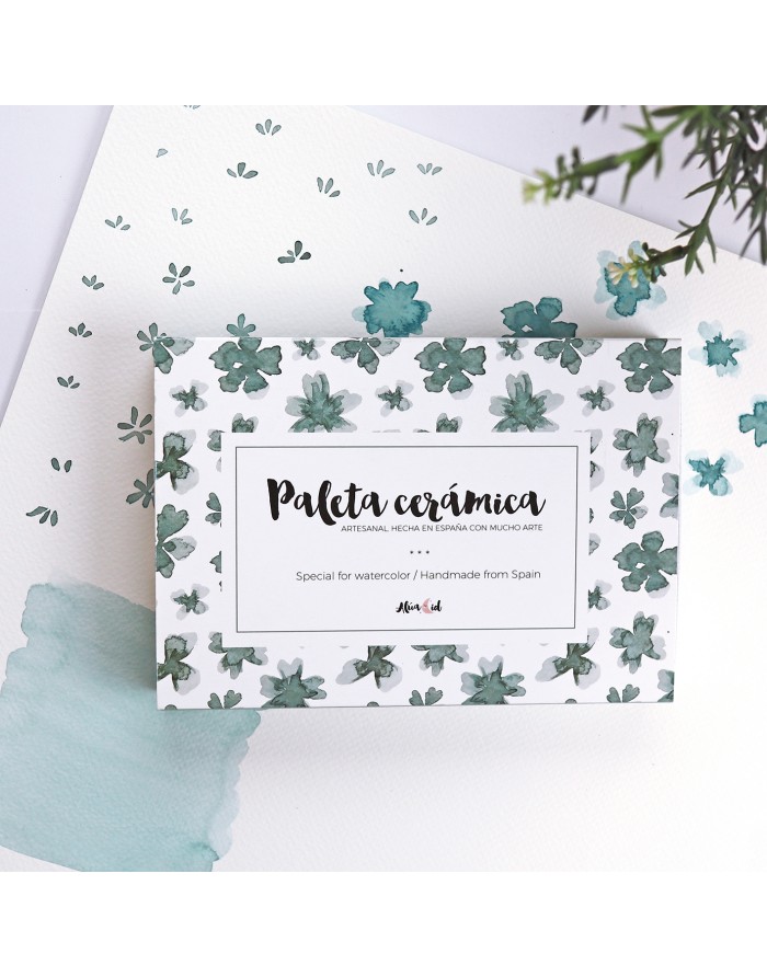 A6 ceramic palette 7 holes | Alúa Cid