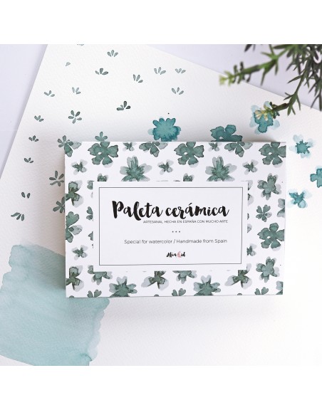 A6 ceramic palette 7 holes | Alúa Cid