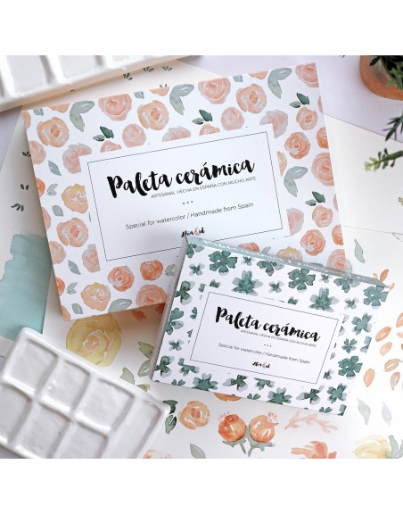 A6 ceramic palette 7 holes | Alúa Cid