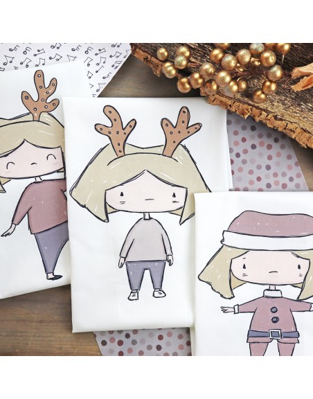 Rudolph fabric panel |  Maravillas Navidad by Alúa Cid