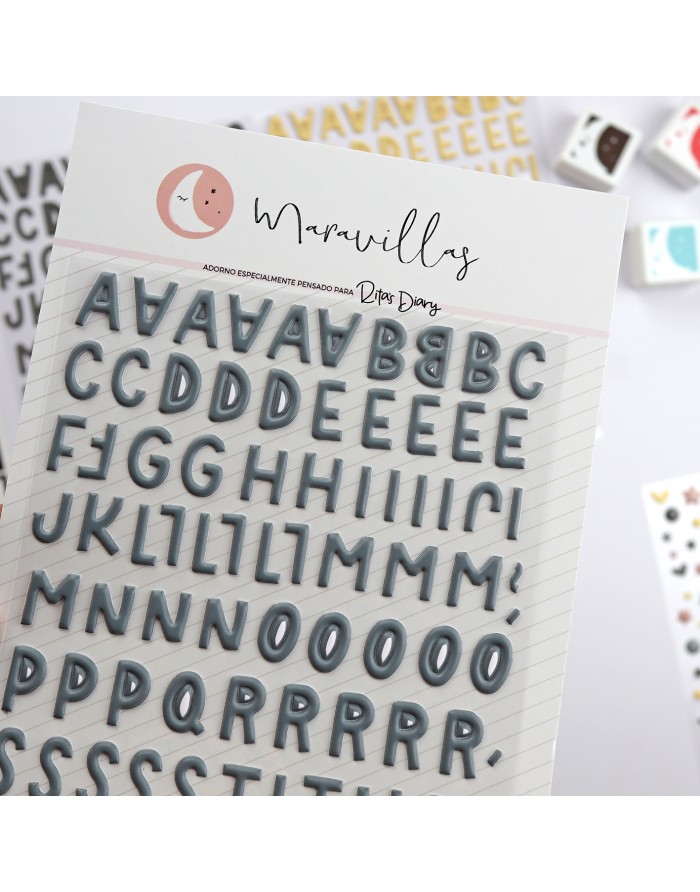ABC Azul stickers | Rita's Diary collection