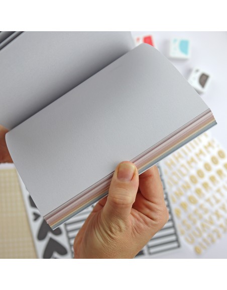 Solid colors paper pad 6x8", 'Maravillas'