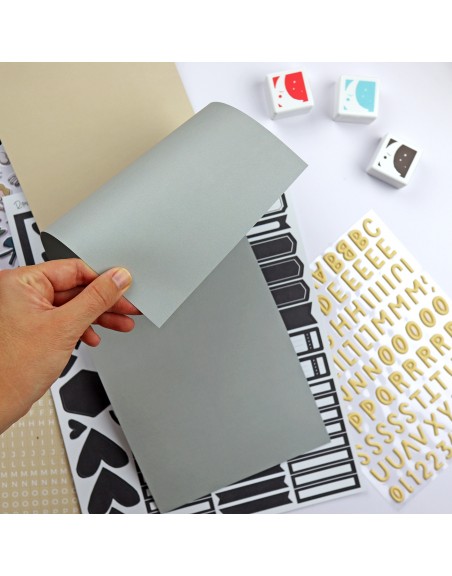 Solid colors paper pad 6x8", 'Maravillas'