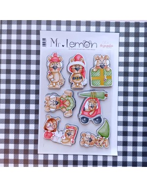 Mr Lemon en Navidad Stamp & Die set | Andrea la gafotas 2