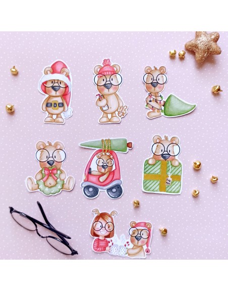 Mr Lemon en Navidad clear stamp set | Andrea la gafotas