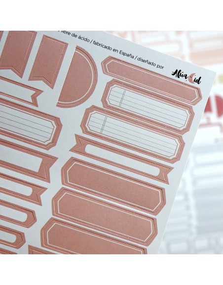 Rosa Special die-cut sheet to document