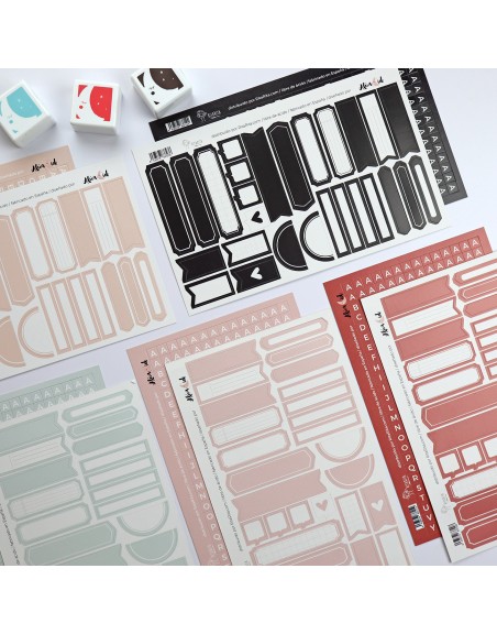 Menta label stickers to document