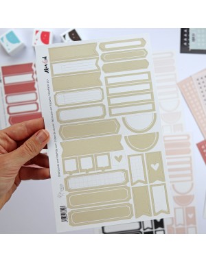 Mostaza label stickers to document