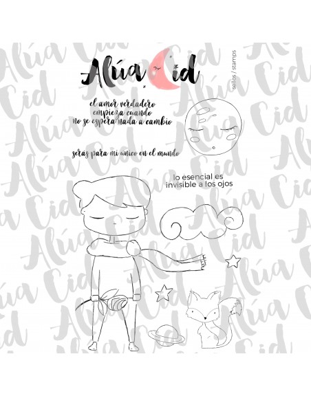 Único en el mundo clear stamps set | Alúa Cid