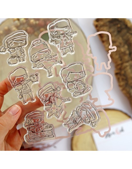 MiniLulis Mazapán stamps & dies set | Alúa Cid