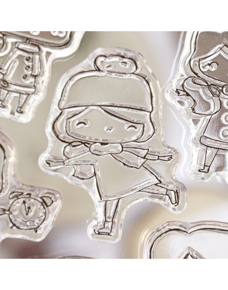 MiniLulis Mazapán clear stamps set | Alúa Cid