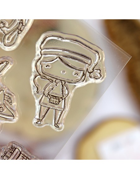 MiniLulis Mazapán clear stamps set | Alúa Cid