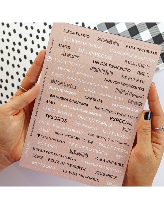 Set of 6 stickers sheets for Rita's diary 2023
