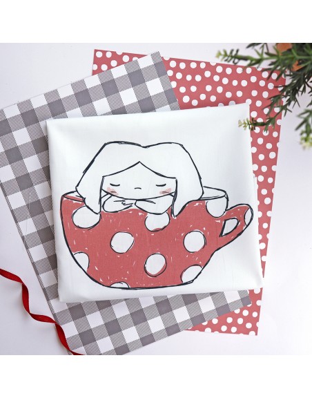 Chocolate fabric panel | LQY+Q collection