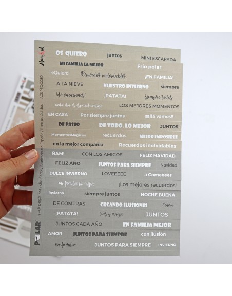 Set of 4 stickers Sheets, A.Cid, Polar