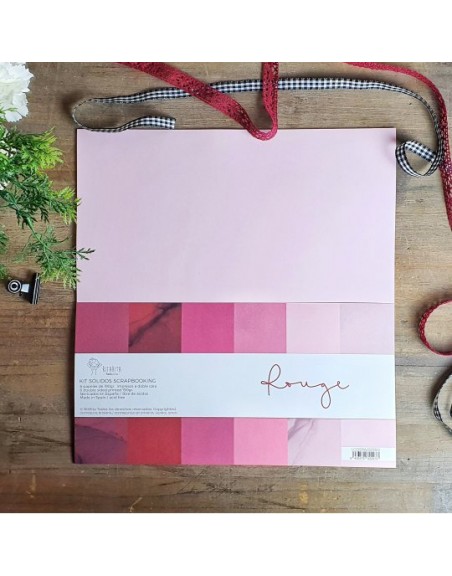 Solid papers kit, 'Rouge'
