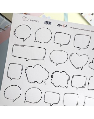 12x12" Bubbles sticker sheet 2