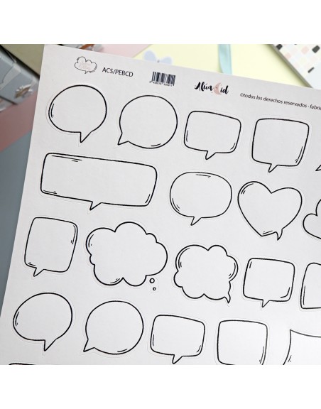 12x12" Bubbles sticker sheet