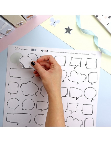 12x12" Bubbles sticker sheet