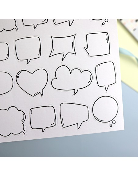 12x12" Bubbles sticker sheet