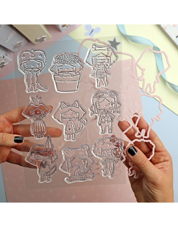 Pelele stamps & dies set | Alúa Cid