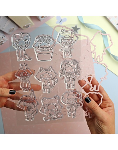 Pelele stamps & dies set | Alúa Cid