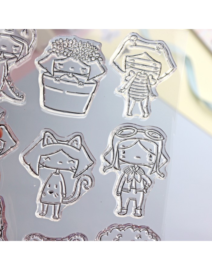 Pelele clear stamps set | Alúa Cid