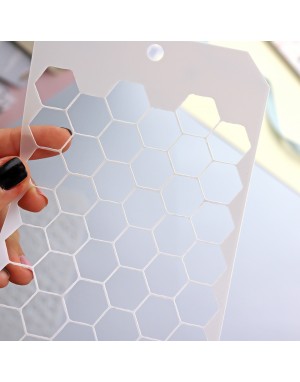 Panal stencil | Alúa Cid design