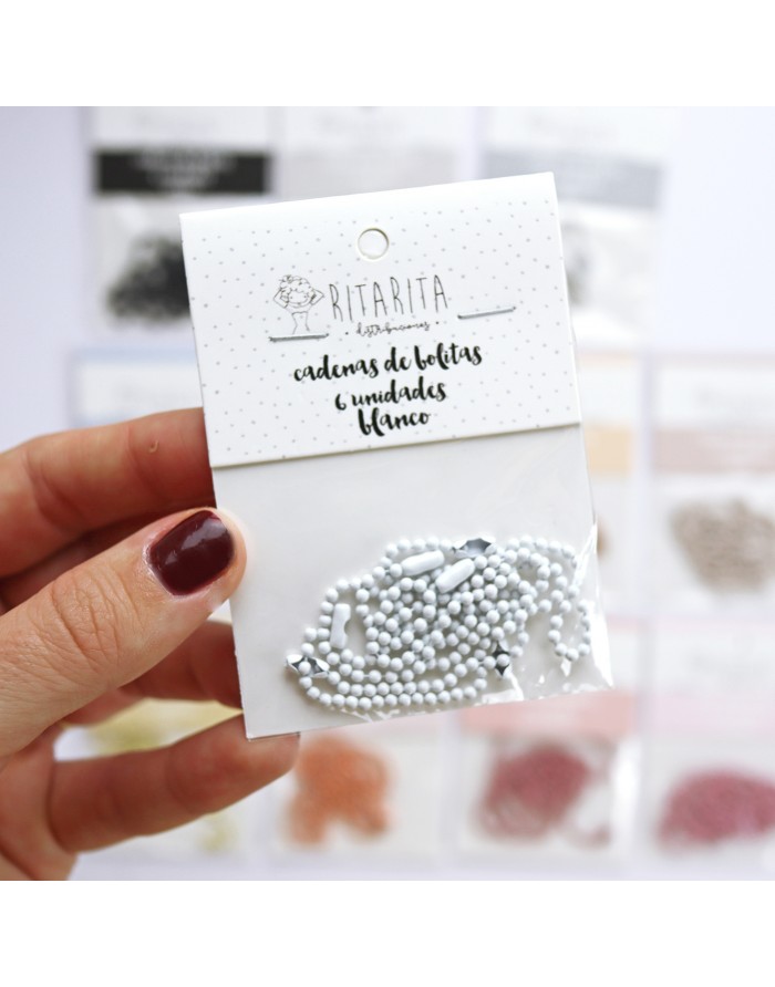 Set of 6 Blanco ball chains