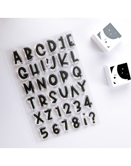 MINI Bunch ABC clear stamps set | Alúa Cid